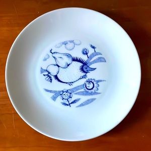 Bohemia Inglazed Child’s Dish and Bowl